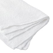 Hyper Tough 100% Cotton 14 x 17 All Purpose Terry Towels, 6 Pack, White Household Cleaning Cloths