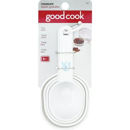 

2PACK Goodcook White Plastic Measuring Cup Set (4-Piece)