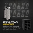 thumbnail image 2 of Benchmaster Single Stack Magazine Rack, Holds 12 Magazines, Safe Organizer, Foam Magazine Storage, 2 of 6