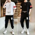 thumbnail image 4 of Chándal Alfabeto Trajes Deportivos Gris Top Jogging Ropa De Hombre Ropa Deportiva Pantalones Conjuntos 2024 Tendencia Camiseta Hombre Alta Calidad Barato, 4 of 5