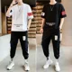 thumbnail image 4 of Chándal Alfabeto Trajes Deportivos Gris Top Jogging Ropa De Hombre Ropa Deportiva Pantalones Conjuntos 2024 Tendencia Camiseta Hombre Alta Calidad Barato, 4 of 5