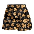 thumbnail image 4 of DHFJKG Womens Athletic Skorts For Running Tennis Clover Print Workout Mini Skirt With Built In Shorts Comfortable Activewear Versatile Skirt, 4 of 7