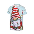 thumbnail image 3 of Fuzoiu Funny Christmas Gnome Print Boys' Casual T-Shirt,Crewneck Undershirts,Boys Athletic Shirt,Short Sleeve T-Shirts for Outdoor Play, 3 of 7