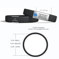 thumbnail image 2 of MedicBand Medical Alert Bracelet for Women and Men. Incl. 4 Lines Custom Engraving, Emergency Medical Wallet Card, Complimentary 12 mo. Personal Health Record Membership! Free Ship - Black, 2 of 7