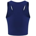 thumbnail image 3 of LEZMORE 4 Pieces Women'S Basic Crop Tank Tops Sleeveless Racerback Crop Gym Clothes Sports Top US 4-12, 3 of 12