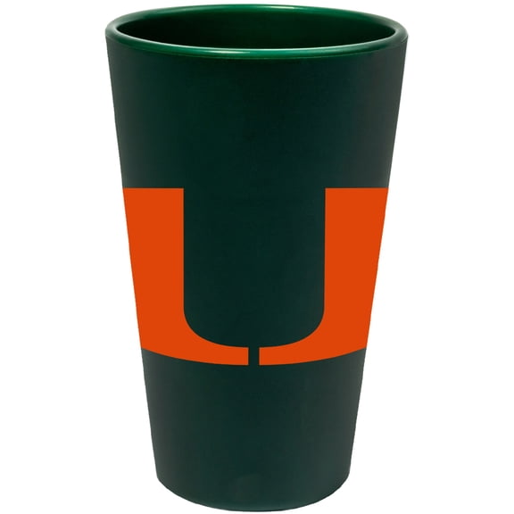 WinCraft Miami Hurricanes 16oz. Silicone Pint Glass