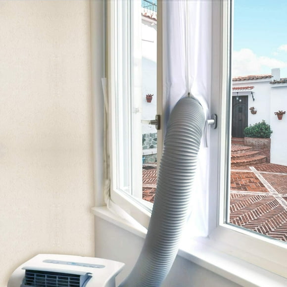 Kit de Joint de Fenêtre pour Climatiseur Portable, Compatible avec la Fenêtre de Manivelle à Battant Moyen Ou Grand et la Fenêtre Basculante, Étanche de 157 Pouces de Long
