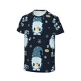 thumbnail image 3 of Fuzoiu Gnome and Snowflakes Print Boys' Casual T-Shirt,Crewneck Undershirts,Boys Athletic Shirt,Short Sleeve T-Shirts for Outdoor Play, 3 of 7