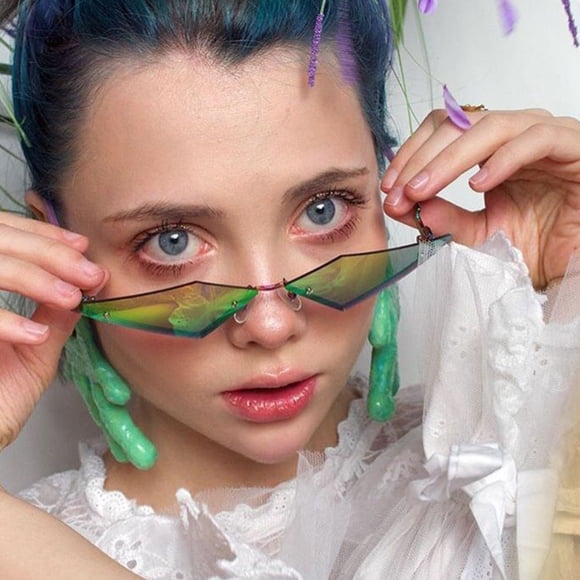 OUNONA Gafas Sin Marco Color Para Fiestas Y Accesorio Decorativo