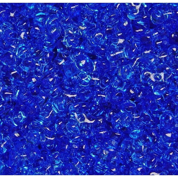 JOLLY STORE Crafts 11mm Tri Beads Dark Sapphire Color Made in USA