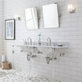 thumbnail image 7 of Water Creation Empire 60" Double Plastic Wash Stand in Polished Nickel & Clear, 7 of 7