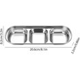 thumbnail image 1 of Platos para salsa de acero inoxidable, 3 uds., 3 compartimentos, Mini platillos, cuenco para sumergir, platos para condimentos, platos para aperitivos para restaurante en casa LingWen 8390611059019, 1 of 1