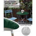 thumbnail image 5 of Fitted Round Tablecloths Table Covers 45-54in,Modern Minimalism Hunter Green Waterproof Elastic Edged Table Cloth for Kitchen Dining Holiday Party Tables Decor,St Patricks Olive Green, 5 of 6