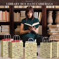 thumbnail image 4 of Bolsas de papel FOGWOWO Vintage Library Date Date Date Date, 36 unidades, 4 of 6