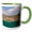 Green/White, variant on 3drose, Black Sea Coastline, Varna, Bulgaria - Eu05 Jre0072 - Joe Restuccia Iii, 11oz Two-tone Green Mug