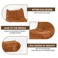 thumbnail image 4 of PORKISS Bean Bag Chair for Teens Adults, Big Comfy Chair Sofa for Bedroom Living Room Fireside, Single Sofa Lounger Memory Foam Chair, Caramel, 4 of 12