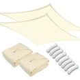 thumbnail image 1 of Yescom 2 Pack 10x10 Ft 97% UV Block Square Sun Shade Sail HDPE Canopy Cover Net Pool, 1 of 10