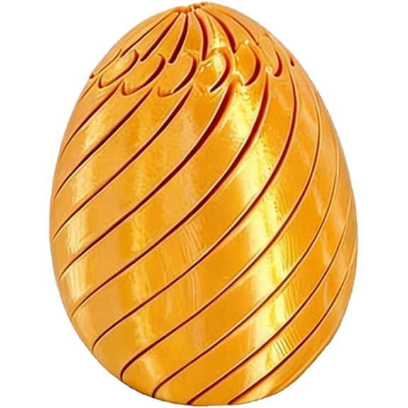 2026 New Twisty Fidget Egg, 2.8in 3D Printed Slippery Egg Fidget Toy, Unique Easter Basket Stuffers, Rotating Fidget Puzzle Desk Toy for Stress Relief K