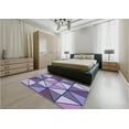 thumbnail image 5 of Ahgly Company Machine Washable Indoor Square Transitional Bright Lilac Purple Area Rugs, 8' Square, 5 of 7