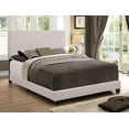 thumbnail image 3 of Crown Mark Upholstered Panel Bed in Stone Khaki, Twin, 3 of 6