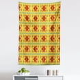 thumbnail image 1 of Native Tapestry, Native Indigenous Pattern Rhombus Borders, Fabric Wall Hanging Decor for Bedroom Living Room Dorm, 5 Sizes, Yellow Orange and Red, by Ambesonne, 1 of 1
