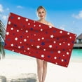 thumbnail image 6 of Pool Towels 4th Of July Quick Dry Pool Towels, Beach Supplies Beach Towels Sandproof, Beach Supplies for Women Red White Blue Towels Cheap Beach Towel (75x150cm/30x60in), 6 of 6