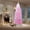 White powder 6FT, variant on Towallmark 7.5FT Pre-Lit Pink Snow Flocked Slim Pencil Christmas Tree, Foldable Base, Xmas Decor for Home Party Office Mall Holiday, White & Pink