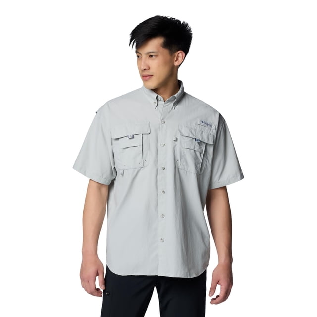 Camisa de pesca Columbia PFG Bahama II de manga corta - Gris
