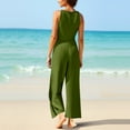 thumbnail image 5 of Wensltd Women Jumpsuits Sleeveless Wide Leg Long Pant With Pockets, 5 of 9