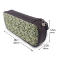 thumbnail image 3 of Lsque Tropical Plants Green Printed Big Capacity PU Leather Pencil Case Large Pencil Pouch Stationery Pen Bag Pencil Holder for Teen, 3 of 6