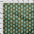 thumbnail image 2 of oneOone Polyester Lycra Fabric Leaves & Floral Block Printed Fabric 1 Yard 56 Inch Wide, 2 of 4