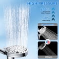 thumbnail image 4 of Filtered Shower Head with Handheld, High Pressure 10-Spd Magnetic Handheld Showerhead, Water Softener for Hard Water Remove Chlorine and Harmful Substance, 72" Hose for Tub Pet Bathing, 4 of 7