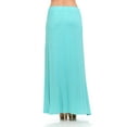 thumbnail image 3 of Pastel by Vivienne Women's Maxi Skirt with Elastic Waistband and Pockets Mint Medium, 3 of 4
