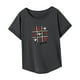 thumbnail image 5 of Camiseta de mujer de verano transpirable con cuello redondo para la calle, oficina, compras, mujer XL, 5 of 7