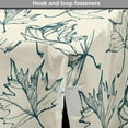 thumbnail image 4 of Sketch Dog Crate Cover, Leaf Silhouettes Doodle Style Scribbled Botany Motifs Drawn by Hand, Easy to Use Pet Kennel Cover Small Dogs Puppies Kittens, 7 Sizes, Dark Teal and Eggshell, by Ambesonne, 4 of 6