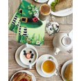 thumbnail image 4 of St. Patrick's Day Kitchen Dish Towels for Drying Dishes Set of 3, Lucky Shamrock Hat Ladybirds Daisy Ombre Green Waffle Weave Microfiber Hand Tea Bathroom Towels Quick Dry & Absorbent Towel 15.7x23.6, 4 of 7