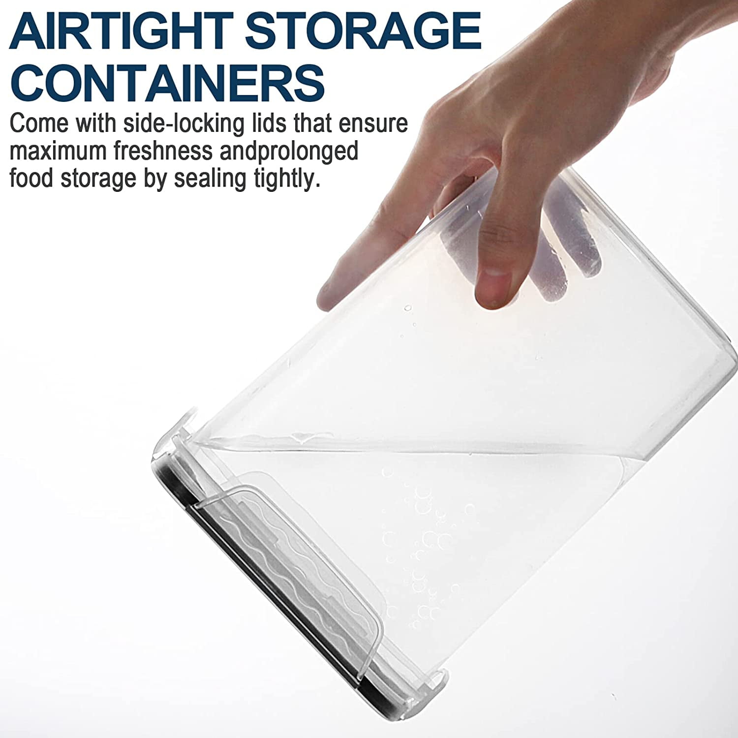 Airtight Food Storage Containers with Lids, 36 Pieces BPA-Free Plastic Kitchen and Pantry Organization Containers for Cereal, Flour and Sugar
