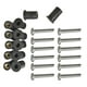thumbnail image 3 of Kit de 12 tuercas corrugadas de goma, tornillos de acero inoxidable para kayak, canoa y barco. M4, 3 of 6