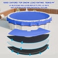 thumbnail image 6 of Winter Round Pool Cover for 21 Ft Above Ground Pool,  500D Oxford Fabric Durable Heavy-Duty Cover with Steel Rope,Cold and UV Resistant,Blue, 6 of 8
