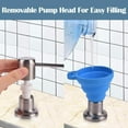 thumbnail image 5 of Yirtree Home Store Stainless Steel Soap and Lotion Dispenser Pumps, Electroplated Plastic Soap Dispenser Sink Liquid Detergent Lotion Pump Bottle, 5 of 8