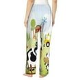 thumbnail image 3 of Kll Womens Farmfield With Cute Animals Print Pajama Pants Soft Pajama Bottoms For Women Cozy Lounge Pants, 3 of 9