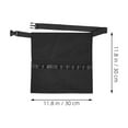 thumbnail image 2 of FENGGUIQU 3Ud Delantal Half Apron Negro Para Estilista Con Organizador De Herramientas Y Cinturón Ajustable, 2 of 8