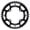 Black 48T, variant on Yajisi Bike Chainring 104BCD Mountain Bike Single Narrow Wide Chain Ring 44T (104 mm / 4.09 inches) Black