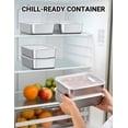 thumbnail image 6 of MPOW 1.3L Replaceable Inner Container for Rechargeable Heated Lunch Box, Stainless Steel Meal Container with Leak-Proof Lid and Removable Tray Divider, Dishwasher Safe, 6 of 7