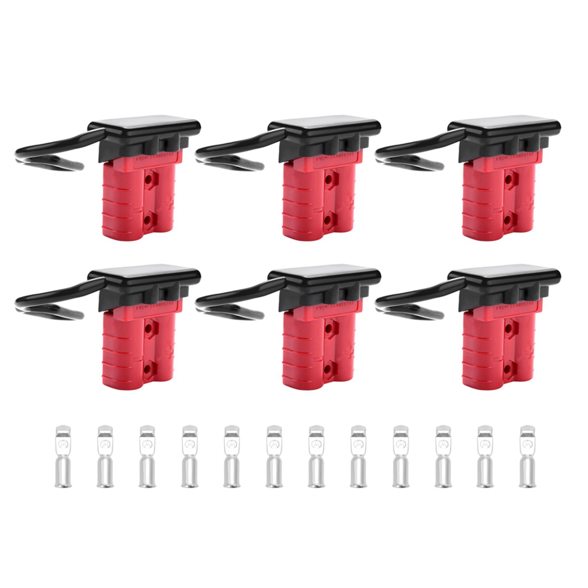 24Sets 6-10 Gauge Battery Quick Connector 50A 12-36V Battery Quick Disconnect Wire Harness Plug Kit Battery Quick Plug A