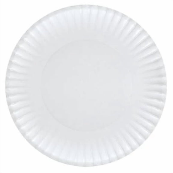 EcoQuality 9" White Heavy Duty Paper Plates – Disposable Plate for Appetizers, Salads, Desserts, Parties, Catering, Weddings, Buffets, Everyday Use, Tableware for Events (160)