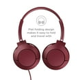 thumbnail image 2 of TCL Noise-Canceling Over-Ear Headphones, Burgundy Crush, MTRO200RD, 2 of 4