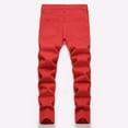 thumbnail image 5 of Kiijoy Boys Skinny Distressed Ripped Jeans Embroidery Straight Leg Denim Pants, Sizes 3-4, 5 of 6