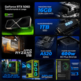 thumbnail image 3 of PC Gamer IA Xtreme PC Gaming NVIDIA GeForce RTX 5060 AMD Ryzen 7 5700 16GB SSD 1TB WIFI Ghost Edition Productividad Versátil Acelerada con IA, 3 of 6