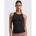 thumbnail image 2 of Top sin mangas CRZ YOGA Butterluxe con espalda racer y sujetador acolchado XL Negro, 2 of 7